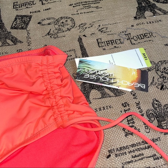 Beach House NWT! Plus Size Tangerine Hayden Side Tie Bikini Bottom Size 18W - Picture 6 of 13